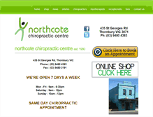 Tablet Screenshot of northcotechiropractic.com